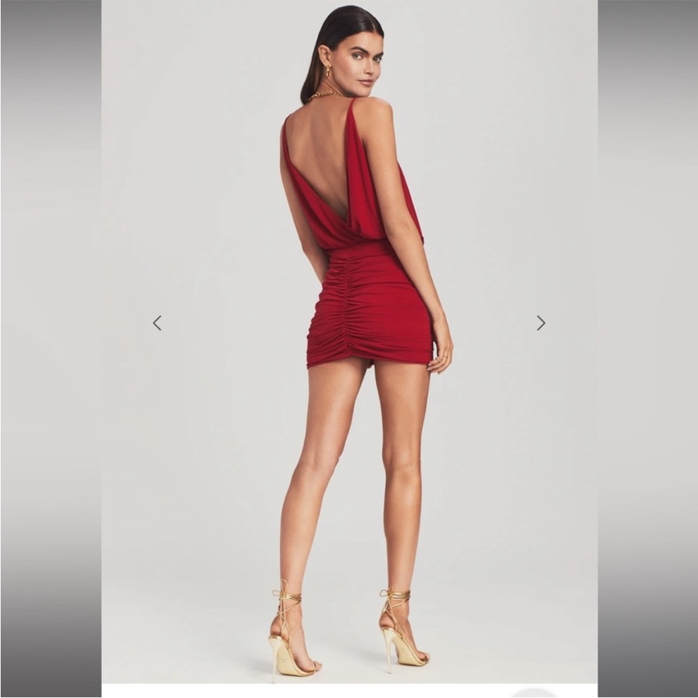 Retrofete Red Mini Dress - Picture 2 of 7